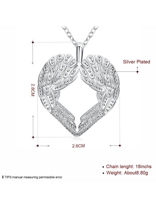 Collier Ailes d'Ange Protecteur - Plaqué Argent