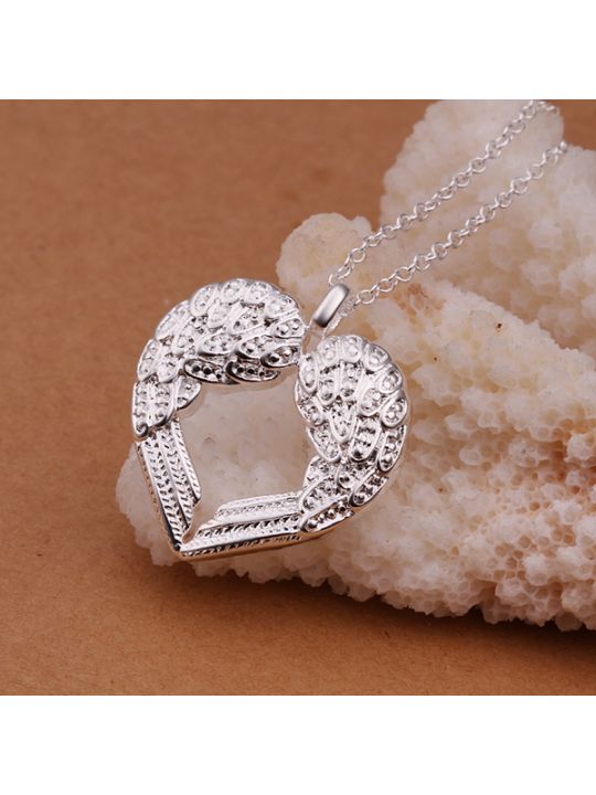 Collier Ailes d'Ange Protecteur - Plaqué Argent