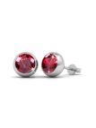 Coffret Scintillant de 7 Boucles d'Oreilles Plaquées Platine avec Cristaux Autrichiens en 7 Couleurs