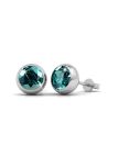 Coffret Scintillant de 7 Boucles d'Oreilles Plaquées Platine avec Cristaux Autrichiens en 7 Couleurs