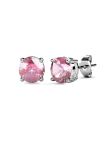 Coffret Élégance de 3 Parures en Plaqué Platine avec Cristaux Autrichiens Transparent, Rose et Fumé
