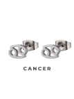 Boucles d'Oreilles Astrologiques en Acier Inoxydable - 8mm