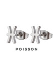 Boucles d'Oreilles Astrologiques en Acier Inoxydable - 8mm