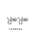 Boucles d'Oreilles Astrologiques en Acier Inoxydable - 8mm