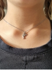 Collier enfant en acier inoxydable argenté avec pendentif dauphin