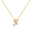 Collier Doré à Perle Baroque et Fermoir T – Charme Chic et Moderne