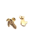 Boucles d’Oreilles Ailes Dorées Féériques – Acier Inoxydable Raffiné