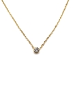 Collier Solitaire Doré avec Zircon – Élégance Minimaliste Intemporelle