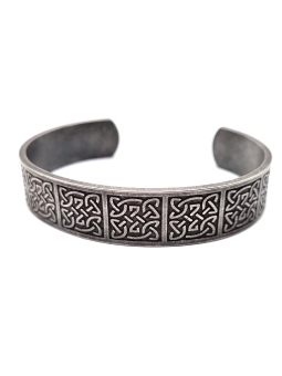Bracelet Viking Gravé en Acier Titane – Tissage de Force