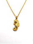 Collier Enfant Hippocampe Doré – Bijou Marin en Acier Inoxydable