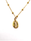 Collier Enfant Coquillage Cauri Doré – Bijou Plage en Acier Inoxydable