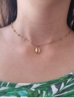 Collier Enfant Coquillage Cauri Doré – Bijou Plage en Acier Inoxydable