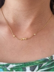 Collier Enfant LOVE Doré – Bijou Tendre en Acier Inoxydable