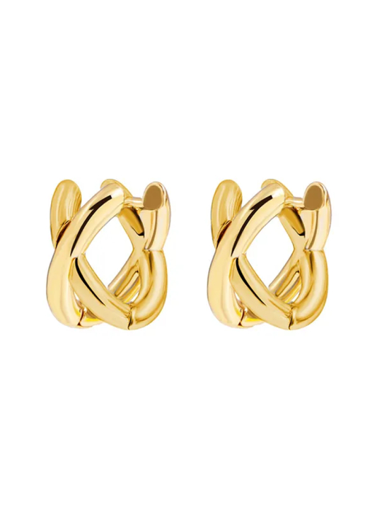 copy ofBoucles d’Oreilles Goutte Évasée – Doré en Acier Inoxydable