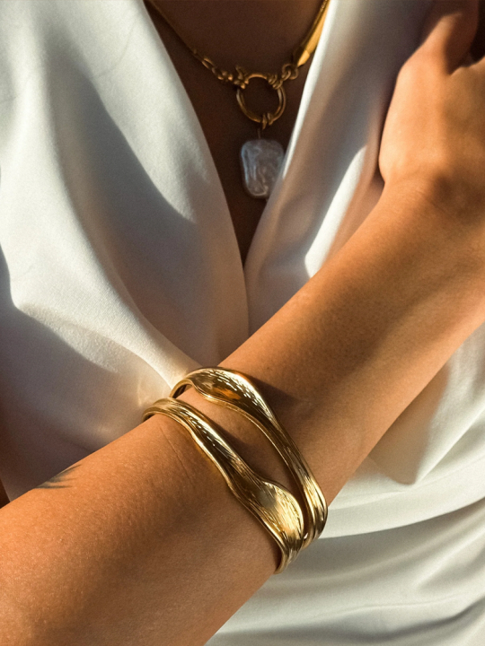 copy ofBracelet Jonc Classique – Acier Doré 6 mm