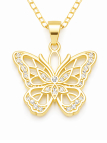 copy ofcopy ofcopy ofCollier Ange & Étoile Rose Doré Plaqué Or 18K – Pendentif 30 mm